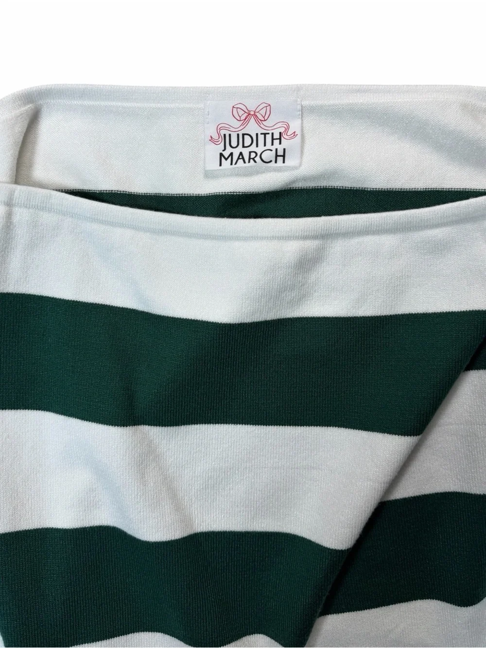 Judith March Golf Stripe Sweater Mini Skirt Green White Preppy Tennis Large